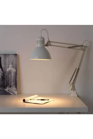 IKEA Beyaz Tertial Çalışma Ofis Çizim Masası Lambası - 3