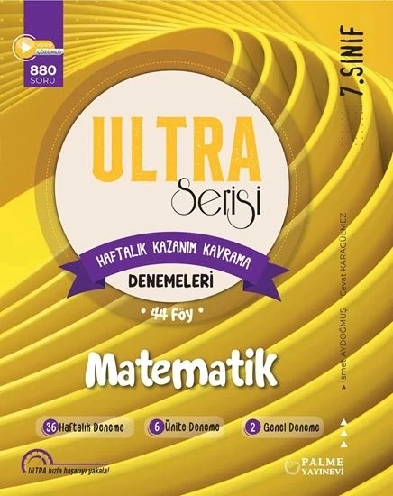 Palme Yayıncılık 7. Sınıf Ultra Serisi Matematik Denemeleri 44 Föy