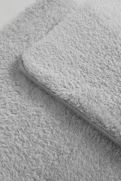 2'li Kaydırmaz Peluş Banyo Paspası Banyo Klozet Takımı Klozet Paspas Takımı - 7