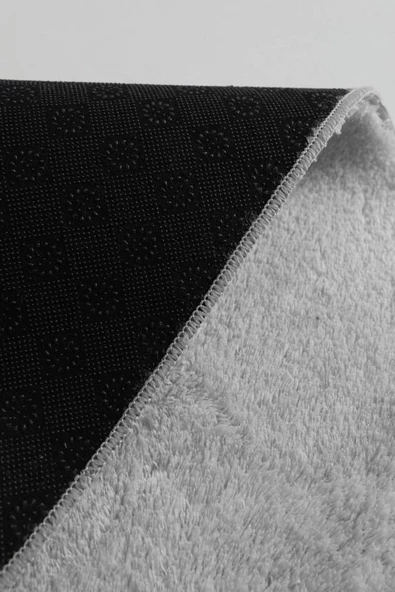 2'li Kaydırmaz Peluş Banyo Paspası Banyo Klozet Takımı Klozet Paspas Takımı - 8