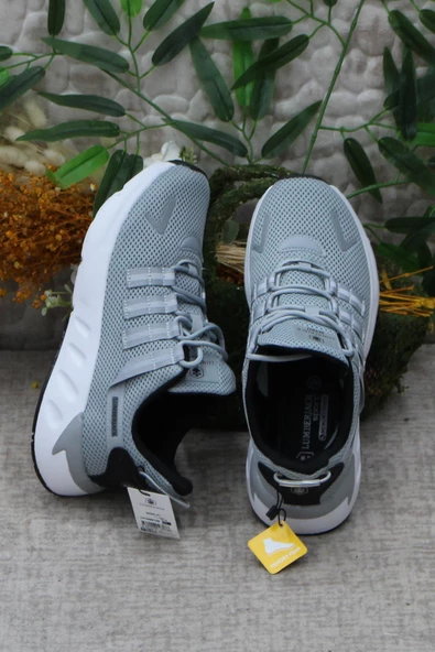 Lumberjack Sword Gri Esnek Hafif Orijinal Ürün Erkek Spor Ayakkabı - Resim 5