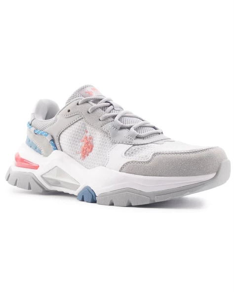 U.s. Polo Assn. Vincent 4Fx Erkek Gri-Turuncu-Mavi Sneaker Ayakkabı - 2