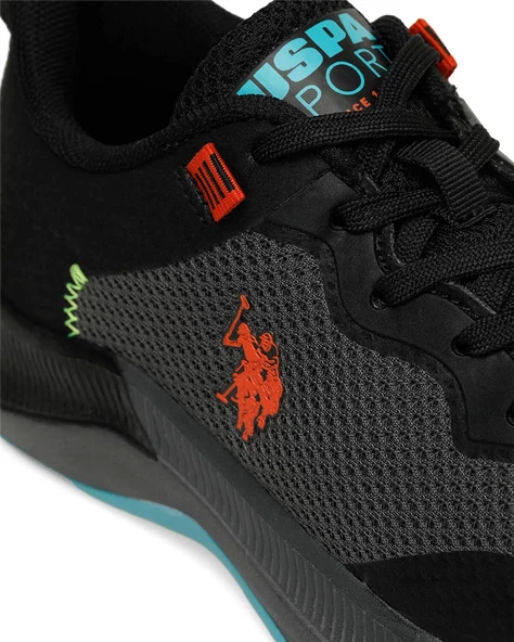 U.s. Polo Assn. Florin Wmn 4Fx (36-40) Siyah-Turkuaz-Kırmızı Koşu&Antrenman Ayakkabı - 7