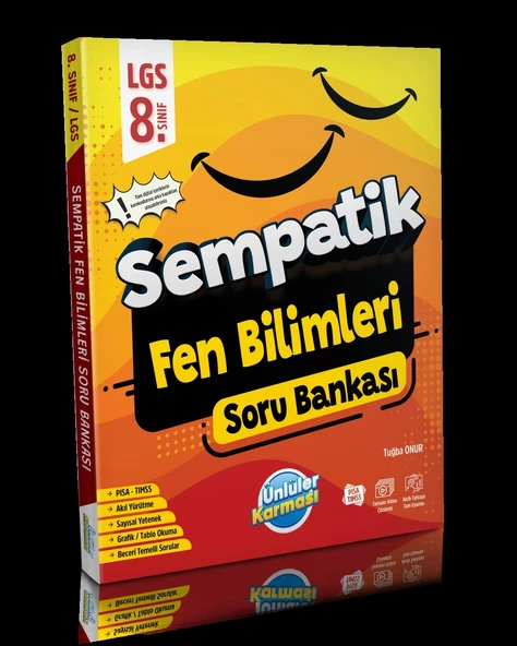 Ünlüler Karması 8. Sınıf LGS Sempatik Fen Bilimleri Soru Bankası