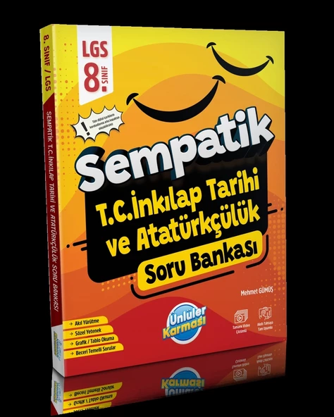 Ünlüler Karması 8. Sınıf LGS Sempatik T.C. İnkılap Tarihi ve Atatürkçülük Soru Bankası