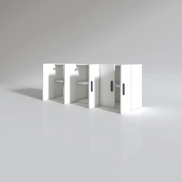 Kenzlife hazır mutfak zanobi byz 060*180*32 mutfak banyo dolabı kapaklı raflı - 3