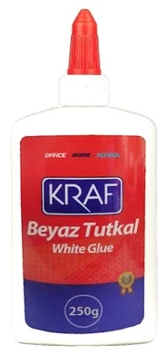 KRAF YAPIŞTIRICI BEYAZ TUTKAL 250g 785G-6 ADET - 1