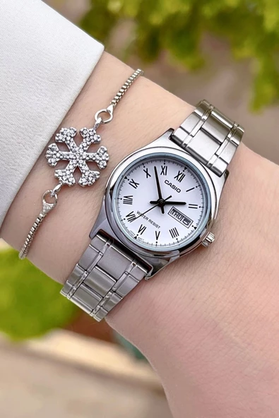 Casio CSISTE28 Kadranı Beyaz Takvimli Hediye Paketli Kadın Kol Saati - Resim 2