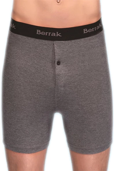 Berrak 1059 Likralı Düğmeli Erkek Boxer Şort - 3