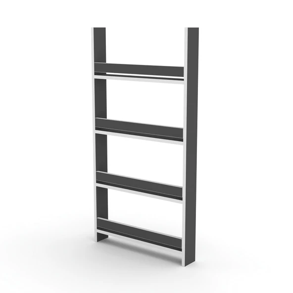 Kenzlife kitaplık fernur 120*060*10 gri duvar rafı - Resim 3