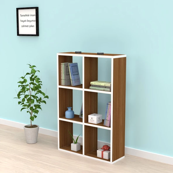 Kenzlife kitaplık güher 090*060*20 cvz duvar rafı - Resim 2