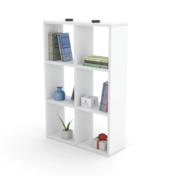 Kenzlife kitaplık güher 090*060*20 byz duvar rafı