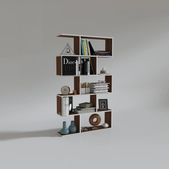 Kenzlife kitaplık firuze 150*090*20 cvz duvar rafı - 2