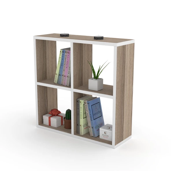 Kenzlife kitaplık gülbin 060*060*20 crd duvar rafı