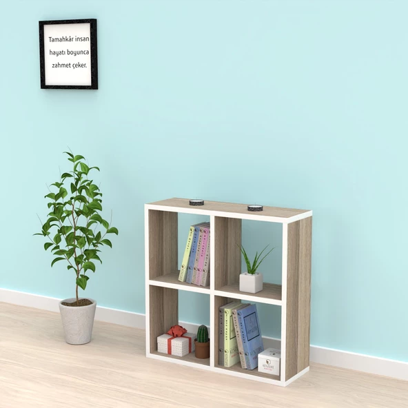 Kenzlife kitaplık gülbin 060*060*20 crd duvar rafı - Resim 2