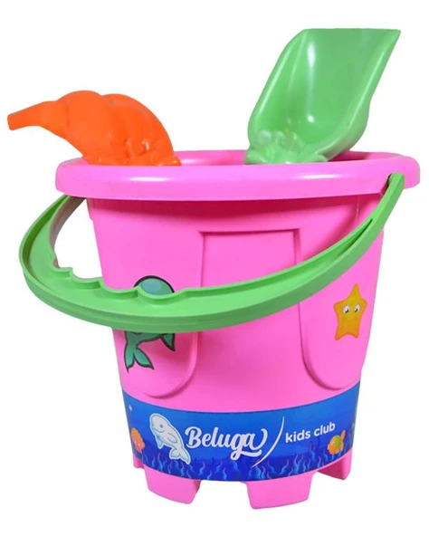 Çocuk Oyuncak Kova Seti Pembe - 2
