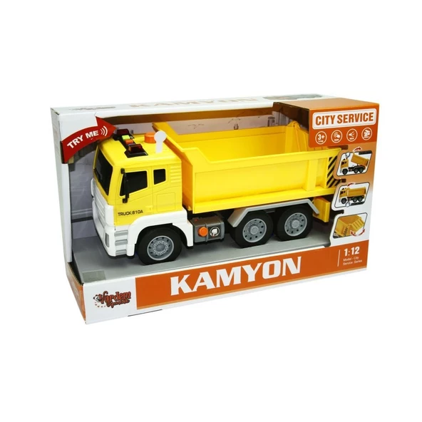 Sürmeli Sesli Işıklı Oyuncak Damperli Kamyon ile Hayal Gücüne Yolculuk Başlıyor! - 3