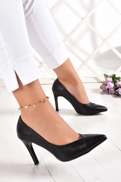 Erkan Saçmacı Veronica Siyah Vegan Jatqılı Stiletto - 2