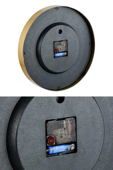 DEKORATİF BEYAZ KADRANLI GOLD DUVAR SAATİ 29.5 CM - 5