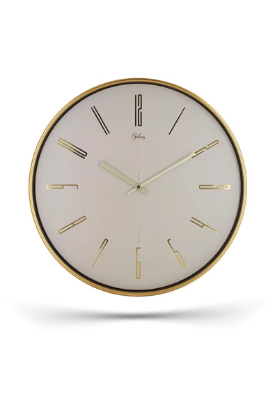 GOLD BEJ KADRAN RAKAMLI DUVAR SAATİ 43 CM - 2