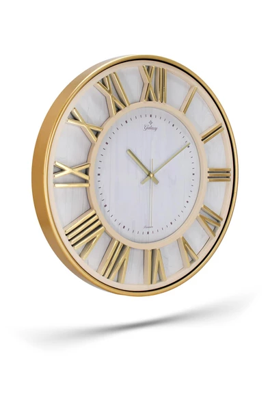 ROMA RAKAMLI BEYAZ ZEMİNLİ DUVAR SAATİ 43 CM - 4