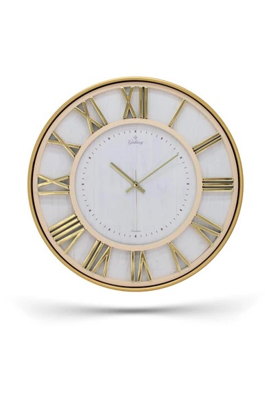 ROMA RAKAMLI BEYAZ ZEMİNLİ DUVAR SAATİ 43 CM - 2