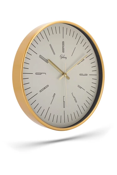 DEKORATİF BEYAZ KADRANLI GOLD DUVAR SAATİ 29.5 CM - 4