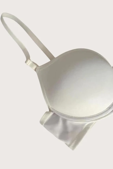 Shopidik  Mikro Kumaş İçi Boş Balenli Günlük Tek Desteksiz Sütyen - 3