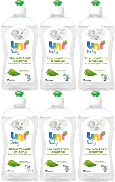 Uni Baby Biberon ve Emzik Temizleyici 500ML (6 Lı Set)