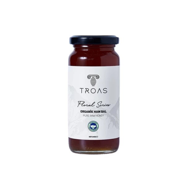 Troas Arıcılık Organik Ham Çiçek Balı (Floral Series) 340 Gr