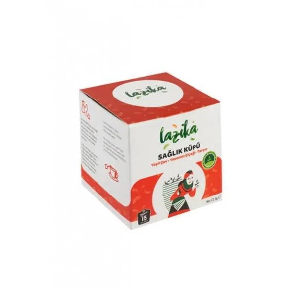 Lazika Sağlık Küpü Yeşil Çay Yasemin Çiçeği Tarçın 37.5 gr