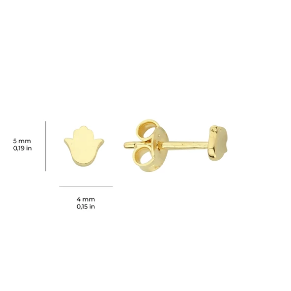 14 Ayar Minik Altın Küpe 0,54 gr - 4