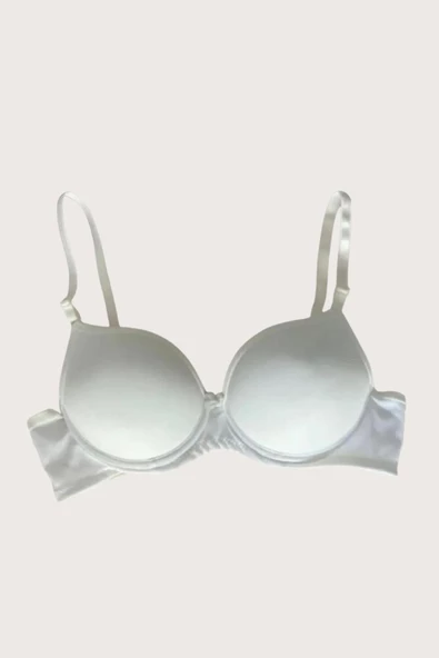 Shopidik  Mikro Kumaş Push Up Dolgulu Balenli Günlük Tek Destekli Sütyen - 8