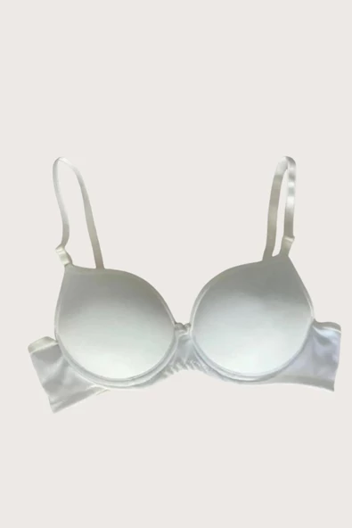 Shopidik  Mikro Kumaş Push Up Dolgulu Balenli Günlük Tek Destekli Sütyen - 6