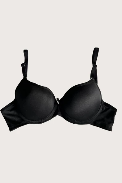 Shopidik  Mikro Kumaş Push Up Dolgulu Balenli Günlük Tek Destekli Sütyen - 4