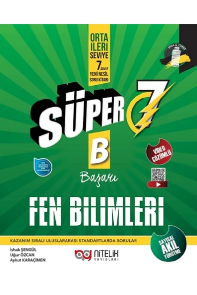 Nitelik Yayınları 7. Sınıf Süper B ( Başarı) Fen Bilimleri Soru Bankası