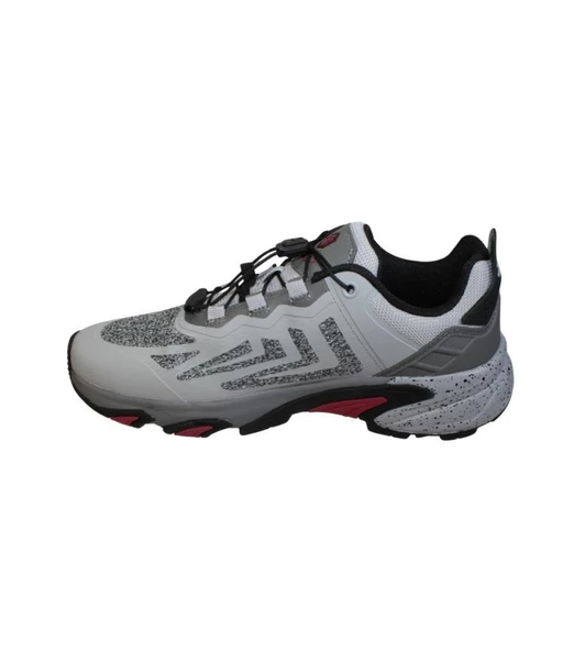 LUMBERJACK Erkek Siyah Gri Kalın Taban Memory Foam Akıllı Bağcıklı Sneaker Spor Ayakkabı - 8