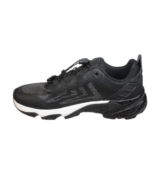 LUMBERJACK Erkek Siyah Gri Kalın Taban Memory Foam Akıllı Bağcıklı Sneaker Spor Ayakkabı - 7
