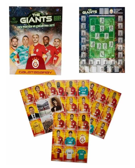 The Giants Galatasaray Dev Poster ve Çıkartma Seti - 4