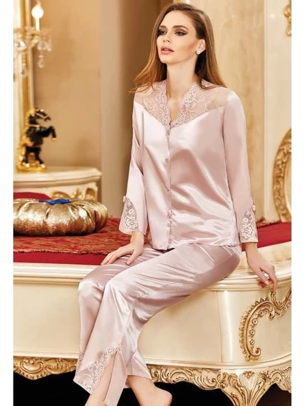 Nurteks 5692 Saten Pijama Takımı