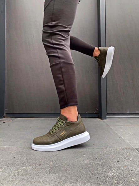 Yüksek Taban Günlük Ayakkabı 040 Haki - 3