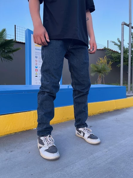 BEAR Deep Navy Mom Jean Pantolon - 3