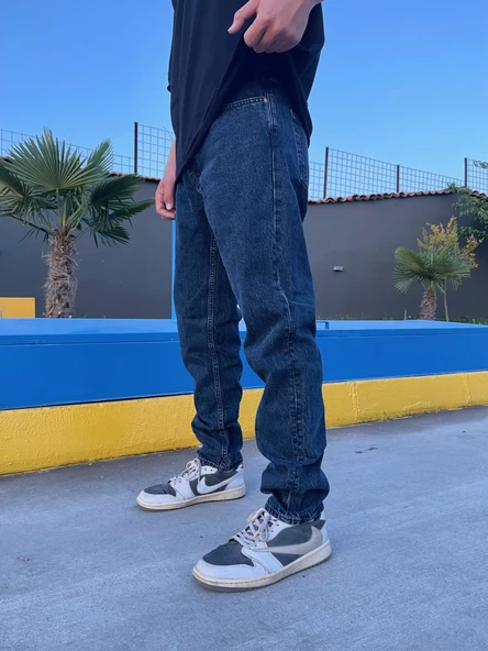BEAR Deep Navy Mom Jean Pantolon - 2