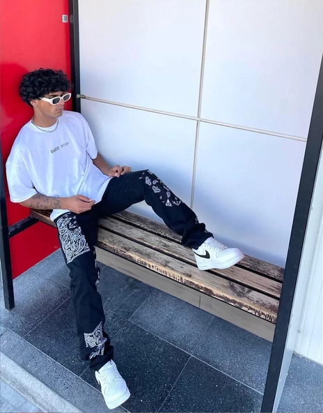 BPM Vip Bandana Design Erkek Kot Pantolon - 2