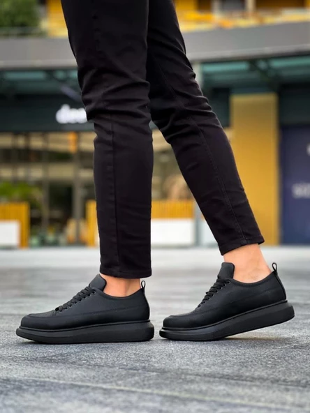 Günlük Ayakkabı 814 Siyah (Siyah Taban) - Resim 5