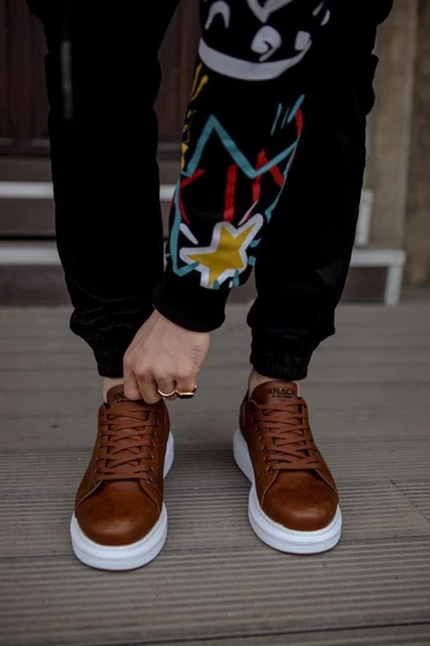 Yüksek Taban Günlük Ayakkabı 044 Taba - Resim 2