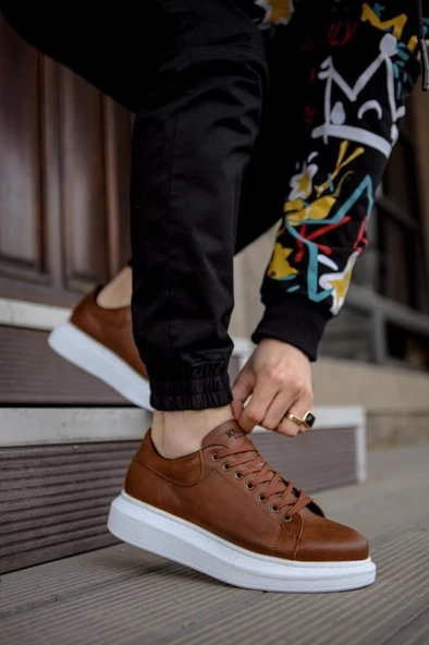 Yüksek Taban Günlük Ayakkabı 044 Taba - Resim 6