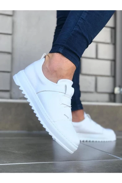 Wagoon WG036 Beyaz Erkek Casual Ayakkabı - Resim 3
