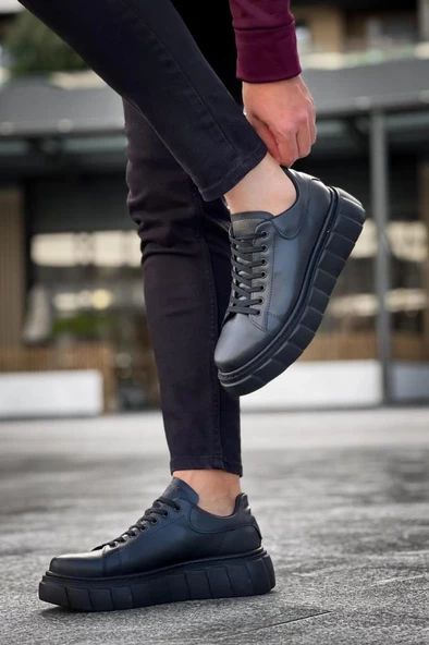 Yüksek Taban Günlük  Ayakkabı 144  Siyah ürün görseli