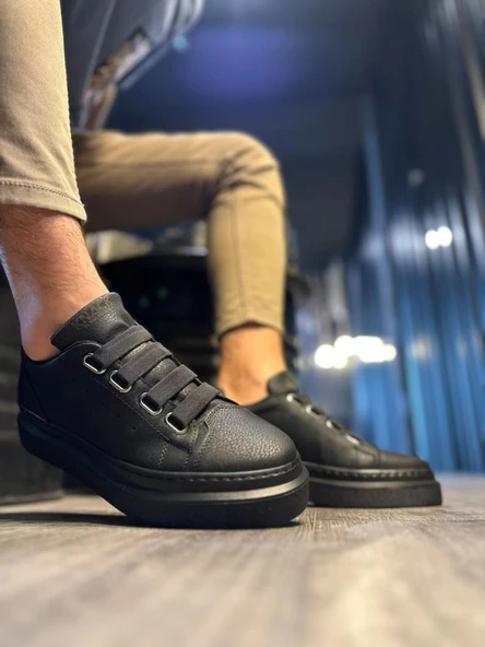 Günlük Ayakkabı 521 Siyah (Siyah Taban) - Resim 4